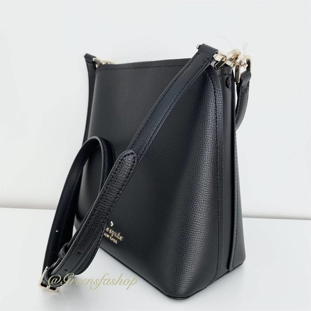 NWT Kate Spade Purse Darcy Black Small Bucket Bag Crossbody - Picture 5 of 10